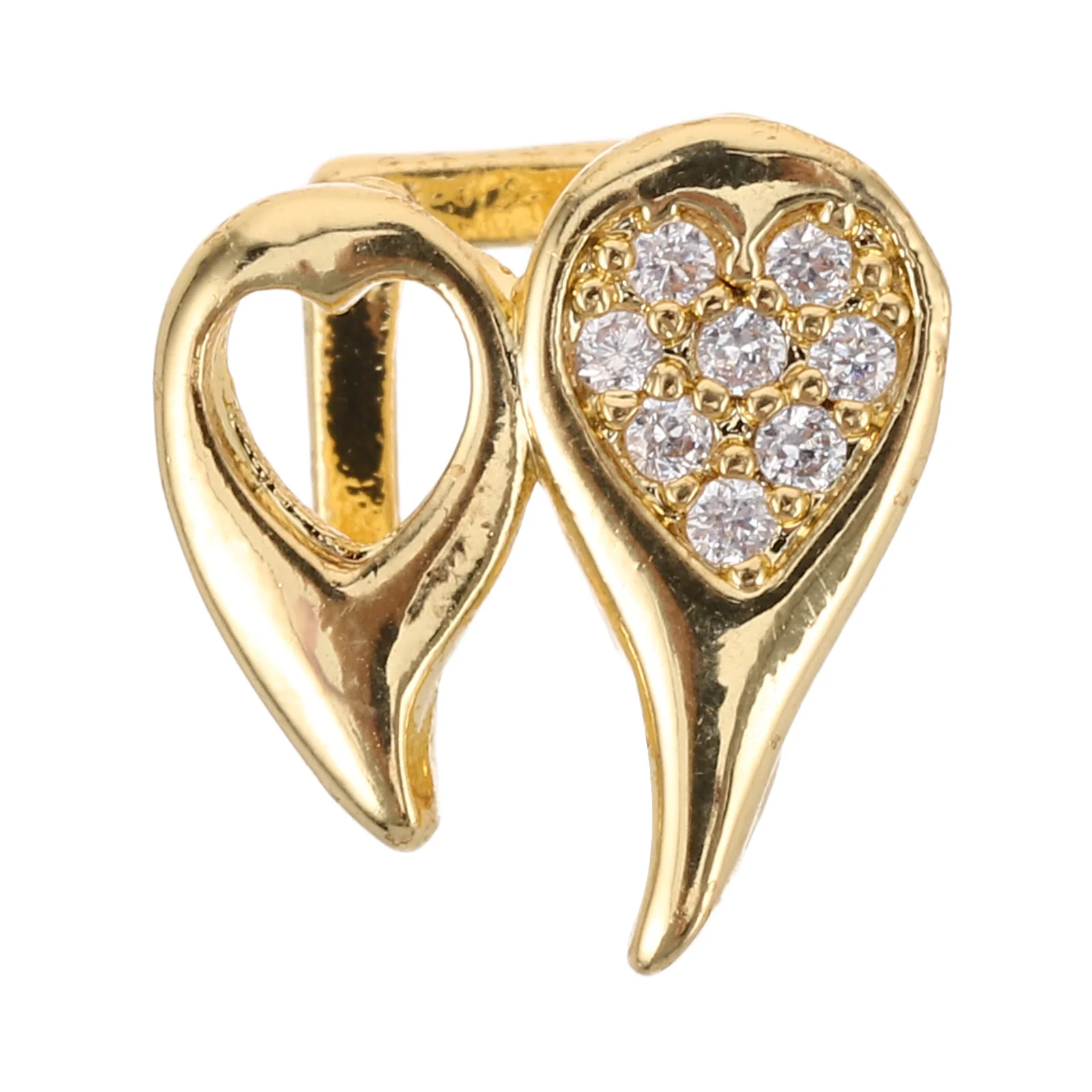 الذهب القلب العلوي الأسنان قبعة شواء معدنية واحدة الأسنان كاب للرجال النساء مريحة تناسب الأسنان وهمية مجوهرات ل تأثيري حفل زفاف