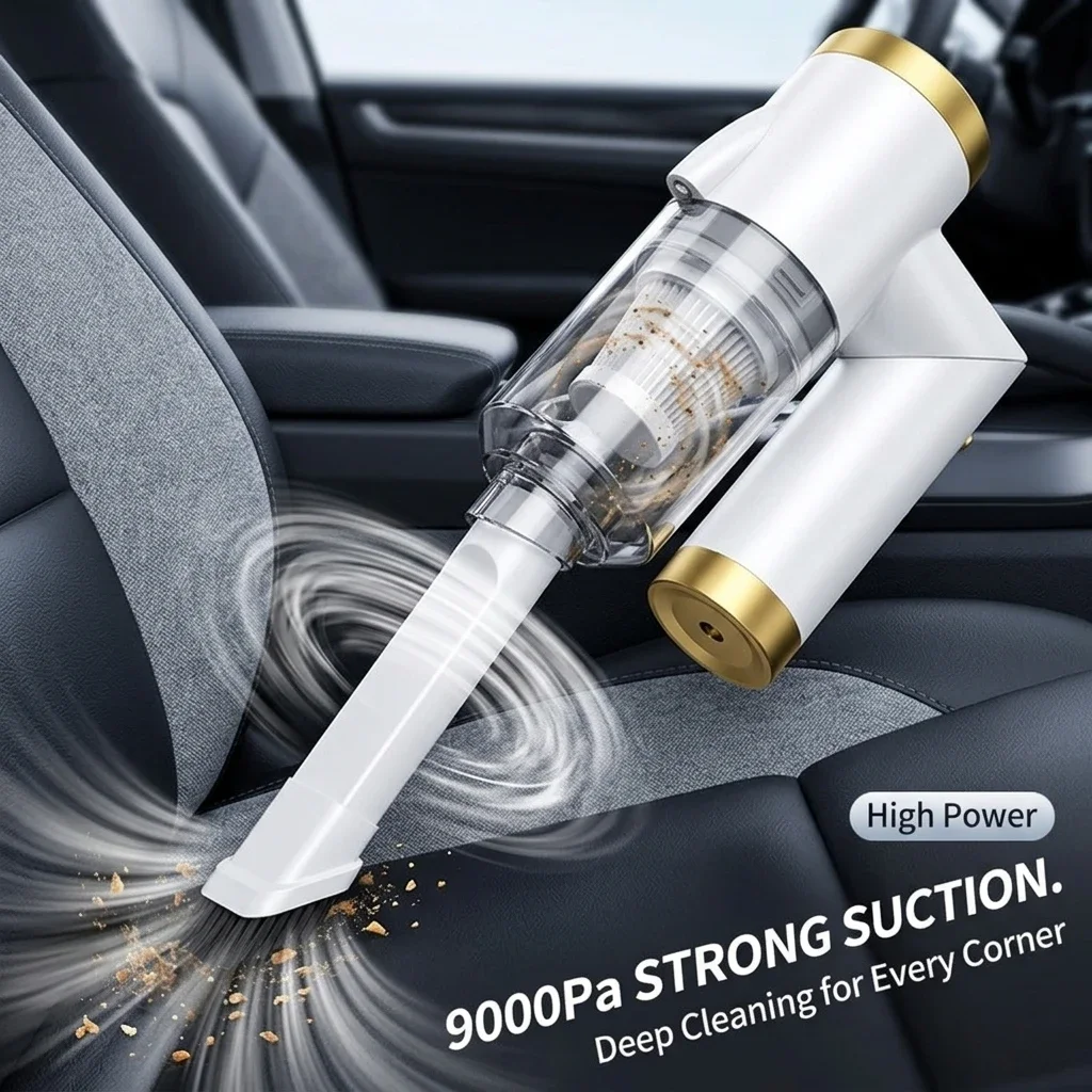 Q8 Foldable Wireless Car Vacuum Cleaner Rechargeable Handheld Mini Vacuum Cleaner High Power Strong Suction Portable For Car Household Home Cleaning