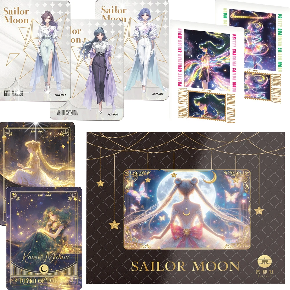 

Japanese Anime Sailor Moon Collection Cards Fairy Tale Princess Exquisite and Elegant Character Portrait Cards Girls Toys Gifts