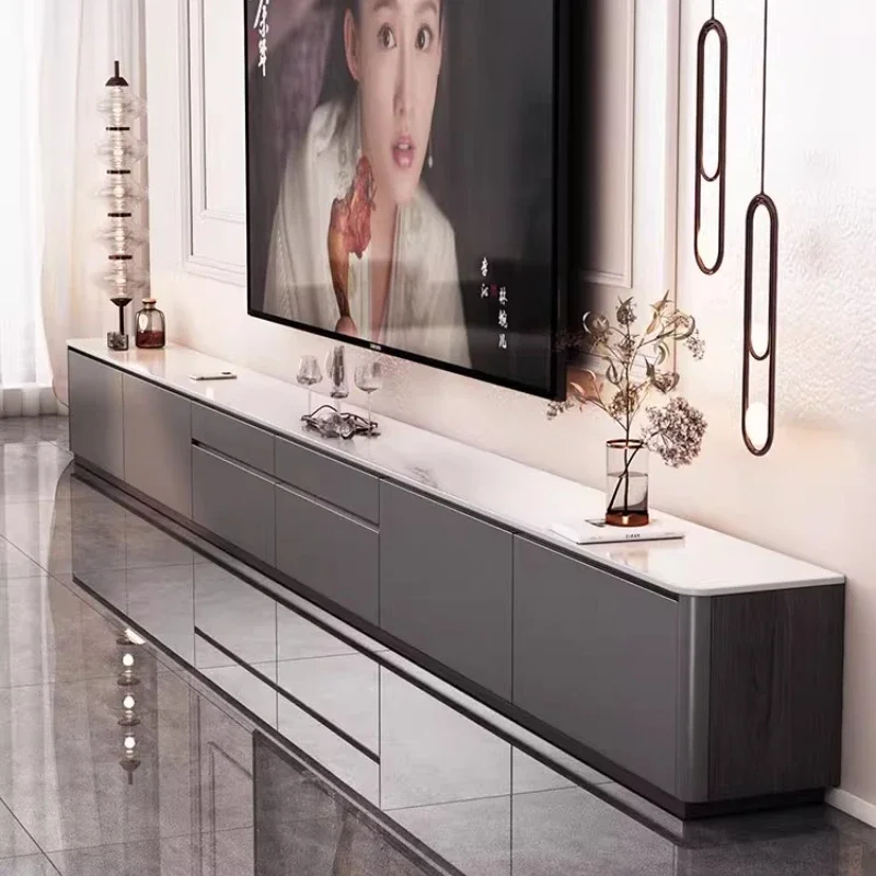 

Wood Mobile Tv Table Living Room Modern Luxury Display Drawers Tv Stands Designer Minimalist Muebles Para Tv Trendy Furniture