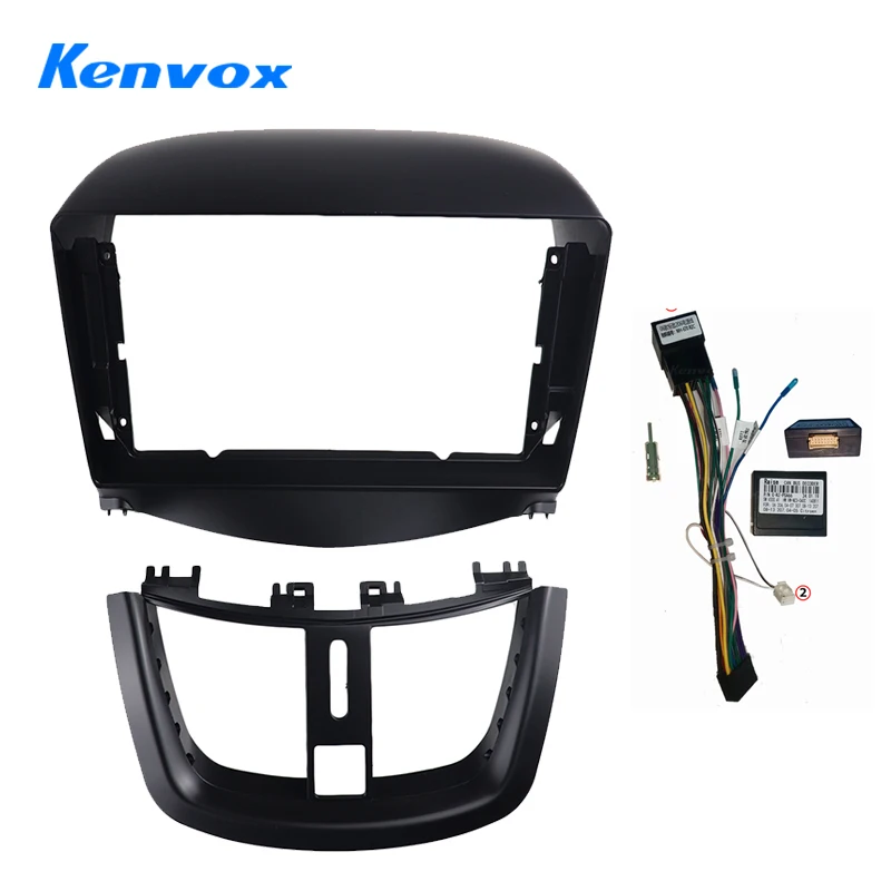Kenvox 9 Inch Car Fascia Audio Fitting Adaptor Navigation Panel Kits Car DVD Frame Dashboard for Peugeot 207 207CC