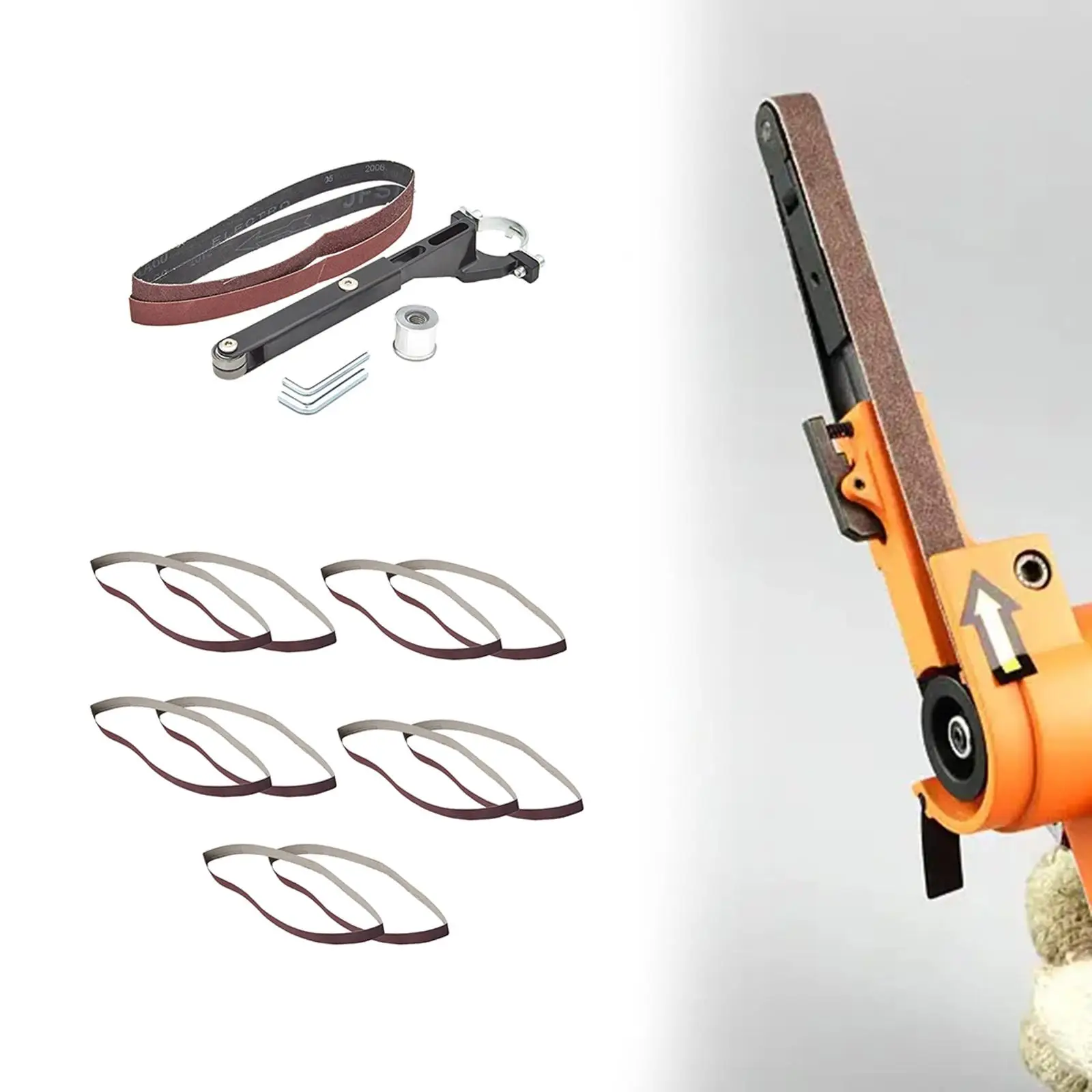 Stainless Steel Round Tube Drawing Machine Grinding Bracket Easy Install Belt Sander Grinder for Sanding Machine Grinder