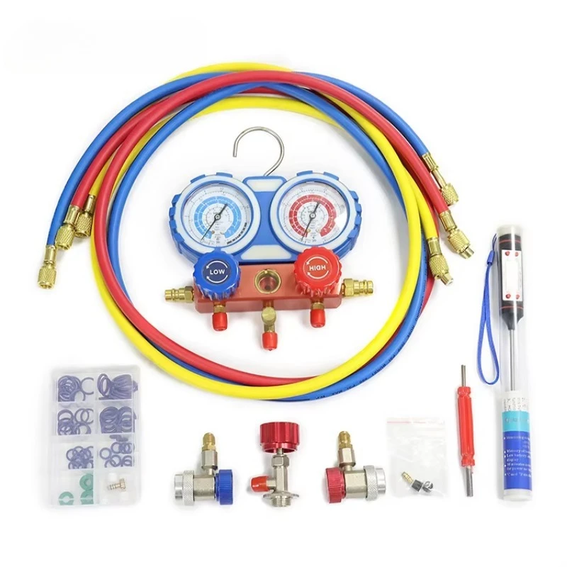 

Refrigeration Digital Manifold Pressure Gauge Set for Car Air Condition Refrigeration Gas Vacuum Pressure Leakage