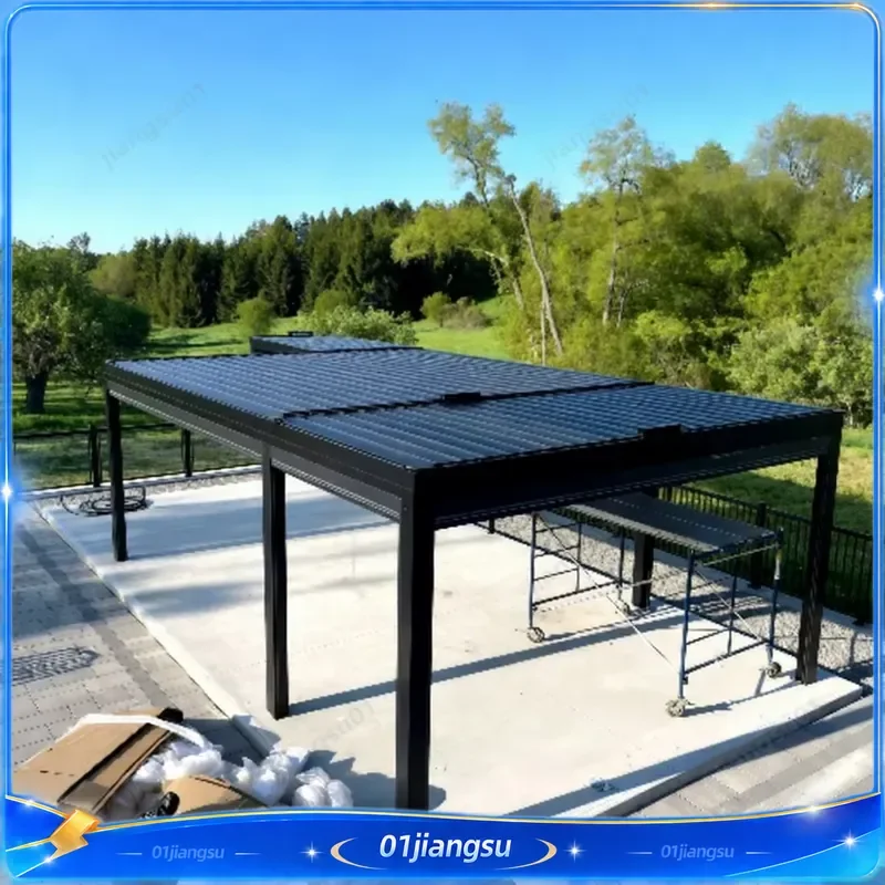 Custom Aluminum Pergola Kit Premium Eco Friendly Easy Install Backyard Balcony Garden Gazebo Outdoor Patio Shade Structure