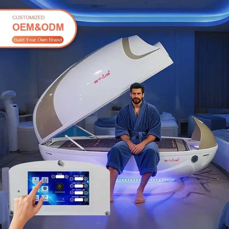 Kymco touch-controlled sauna capsule sauna rooms for gyms and spas