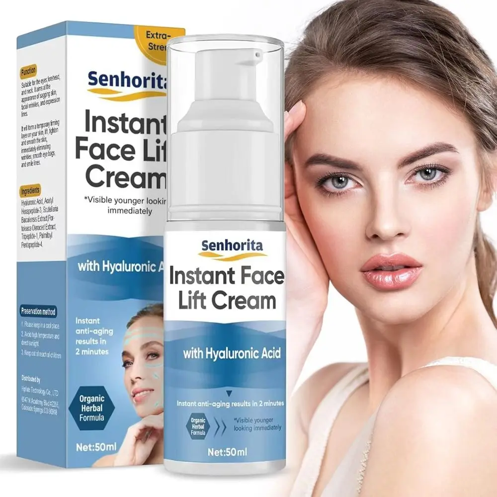 met Hyaluronzuur Instant Face Lift Cream Aanscherping Zichtbaar Verstevigende Losse Verslapping Huid Tijdelijke Huidverstrakkingscrème