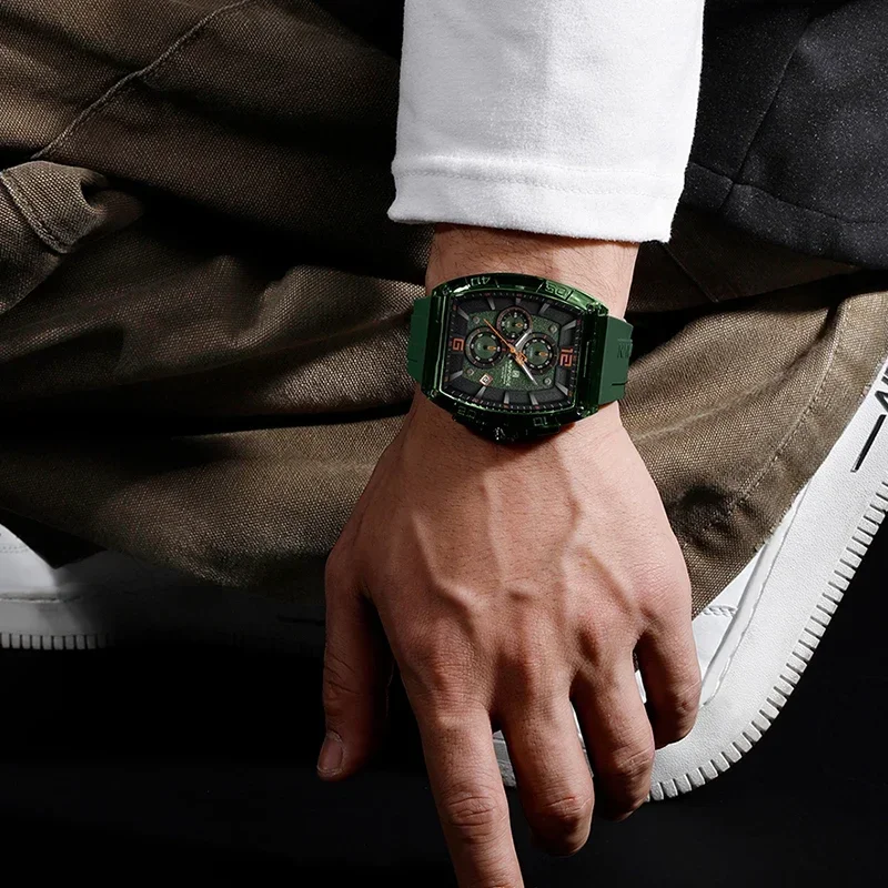 NAVIFORCE Original Watches for Men Waterproof Quartz Wristwatch Silicone Strap Luminous Date Male Watch Casual Reloj Hombre 2025