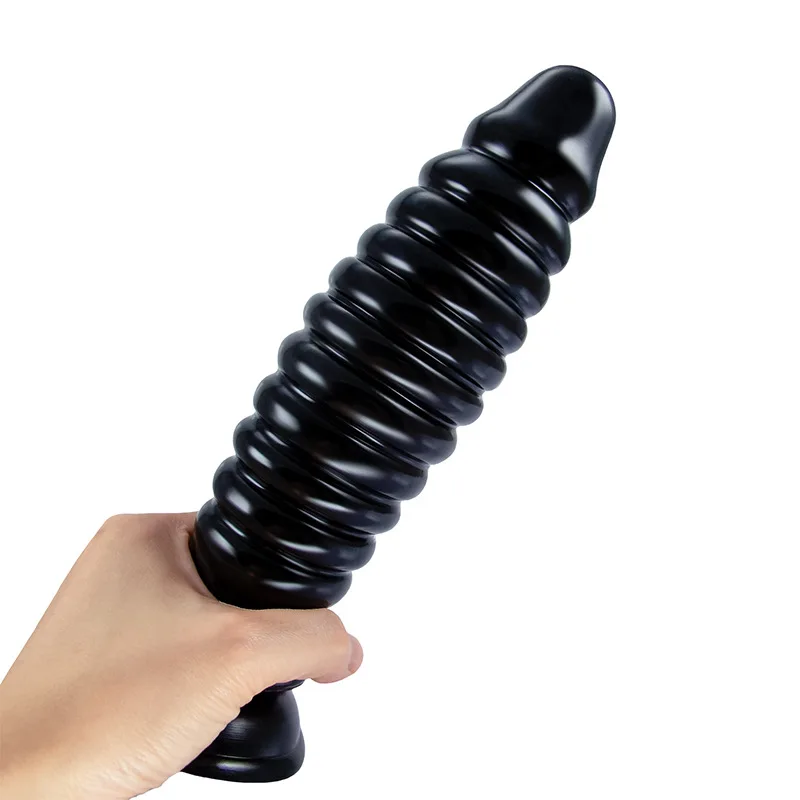 Huge Threaded Barrel Simulation Dildo Expanded 22cm Anal Plug Sm False Penis Adult Female Male Sex Toys Masturbator Vibrator