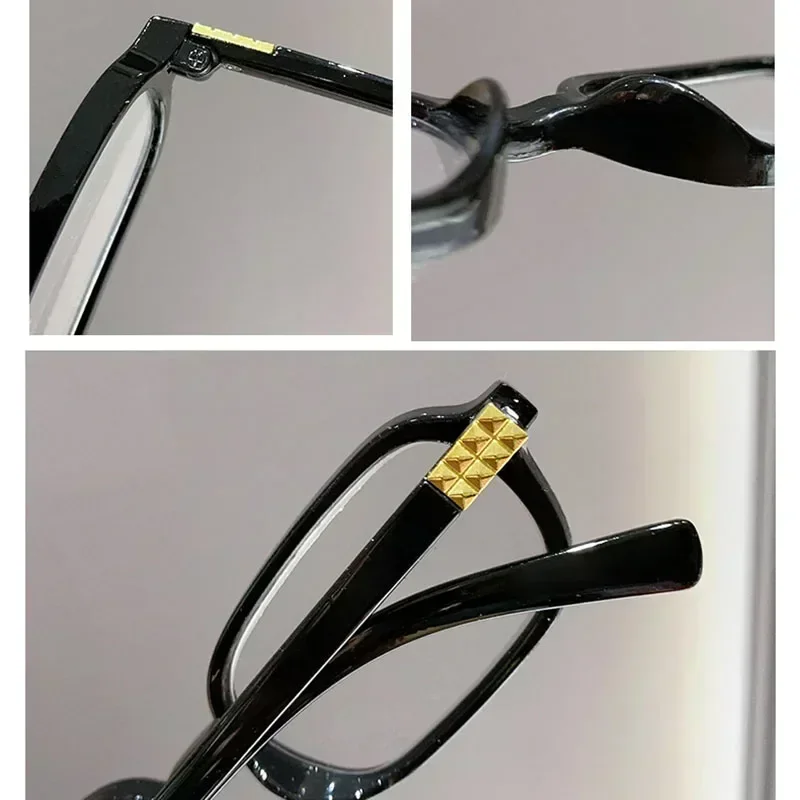 Lunettes de Lecture Noires à Petite Monture pour Femme, Rétro, Mode Simple, Vintage, pour Fille, Décoratives, Anti-lumière Bleue