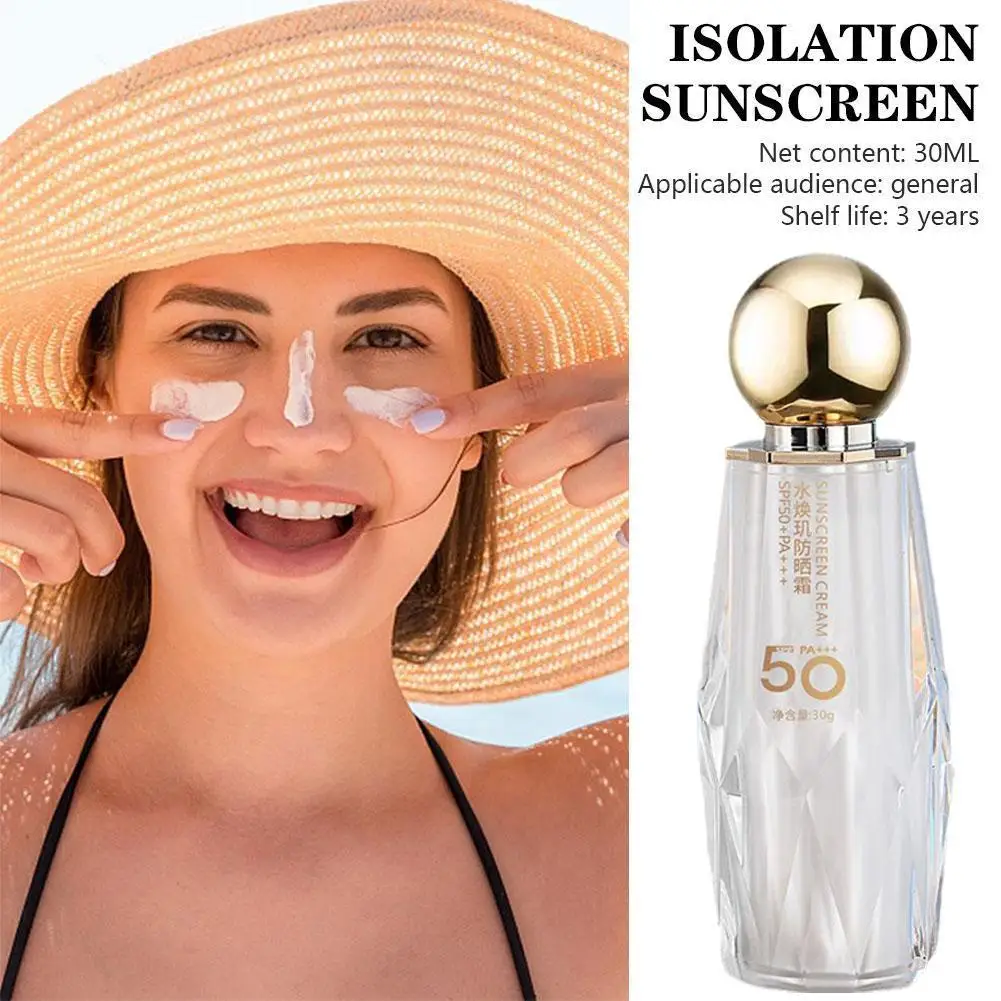 

Whitening Brightening Sunscreen SPF50PA 2 In 1 Facial Full Body Sun Protection UV Waterproof And Sweat Resistant Skincare