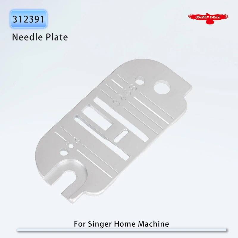 312391   Placa de aguja compatible con máquina de coser doméstica Singer 1021,1022,1221,438K,495,502,507,509,510,513,514,518,522