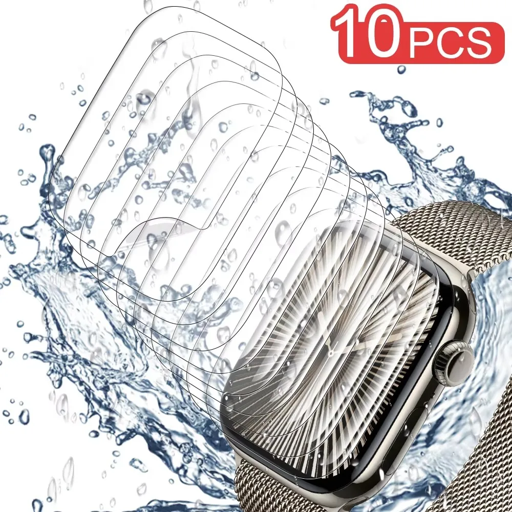 Hydrogel Film for Apple Watch Ultra Screen Patch 46mm 42mm 49mm 45mm 41mm 40mm Screen Protector for iWatch 11 10 9 8 7 6 5 4 SE