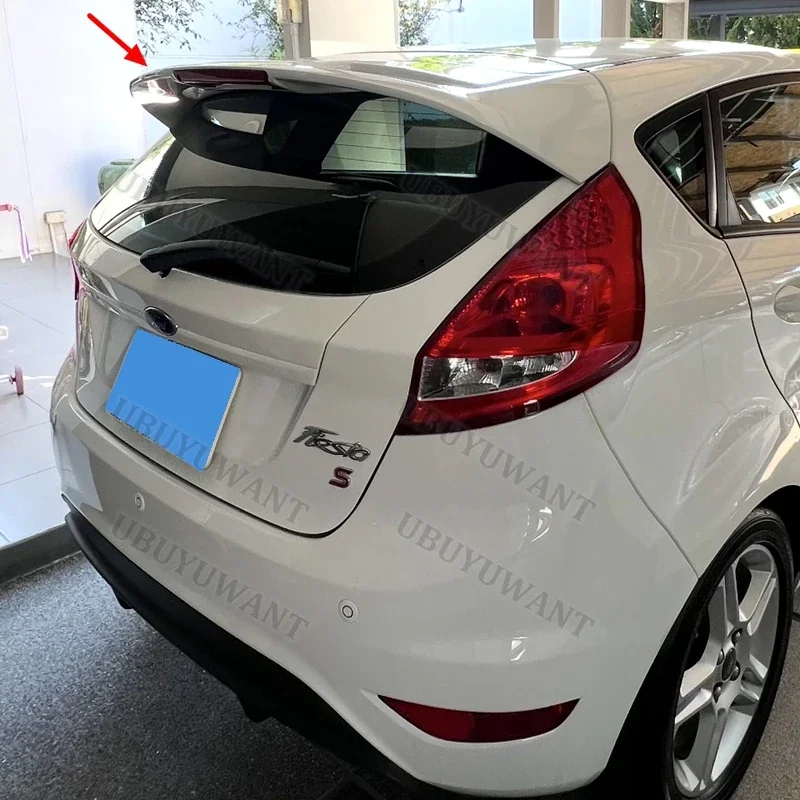 For Ford Fiesta MK6 MK7 2008-2017 ABS Spoiler Car Tail Trunk Spoiler Rear Wing Tail Wing Decoration view 2