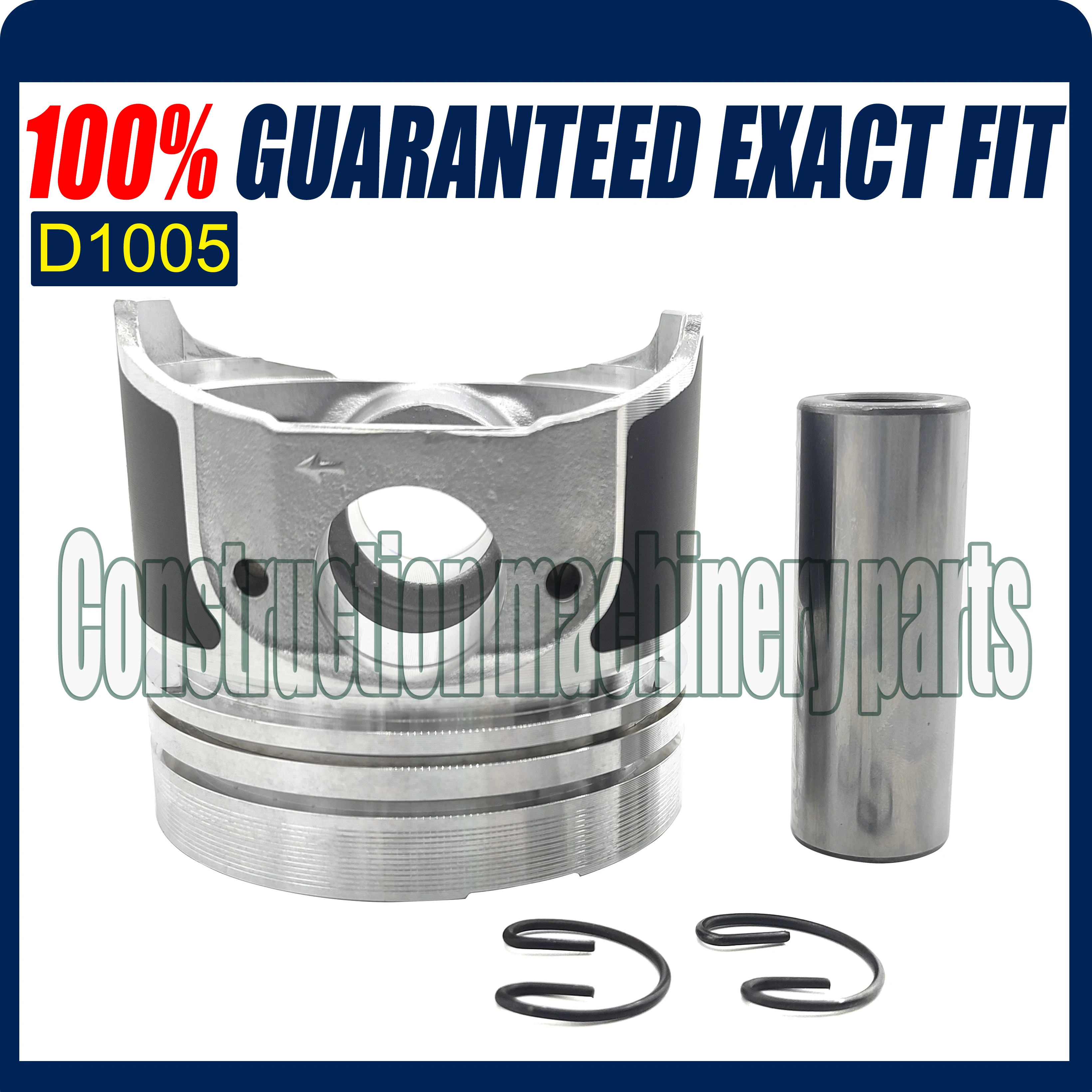 

D1005 Engine 76mm Piston with Pin Clips For Kubota