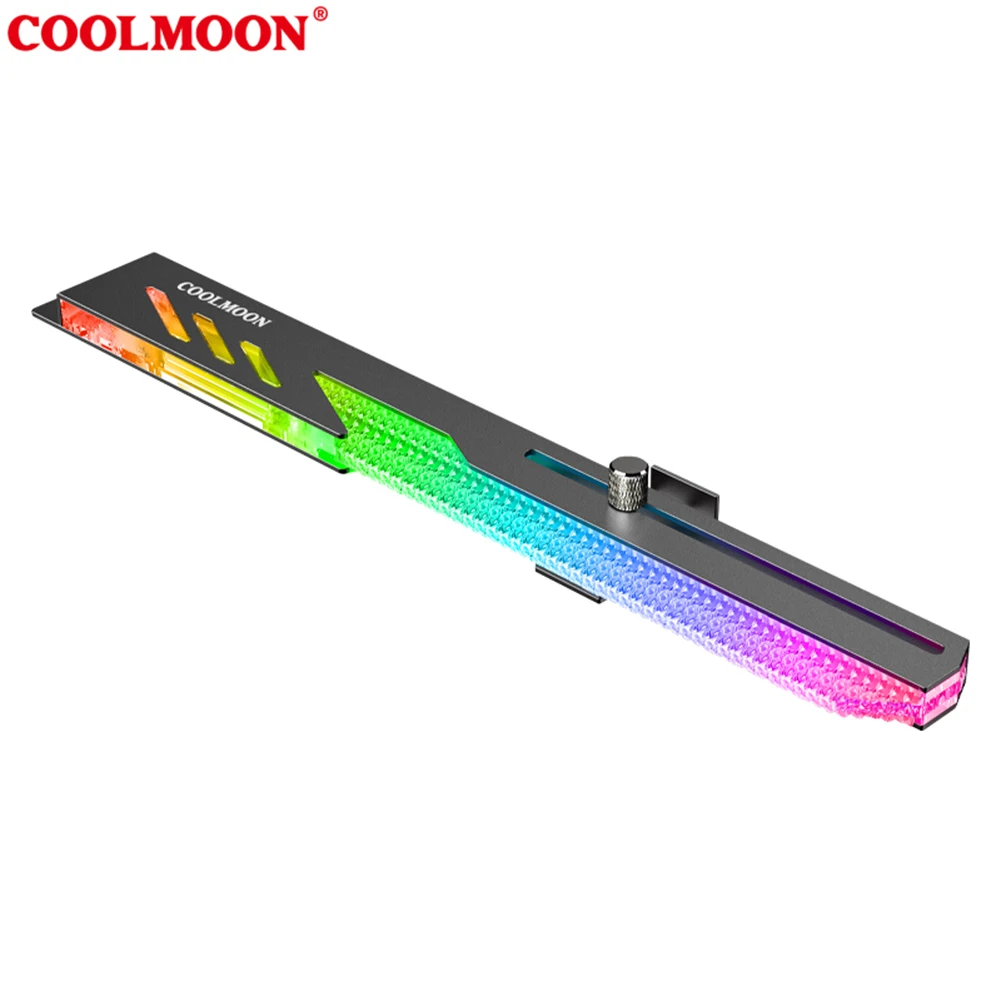 GT8 Horizontal GPU Support Aluminum Alloy Bracket 5V ARGB Bracket Video Card Stand GPU Holder for ASUS/MSI/GIGABYTE/ASRock