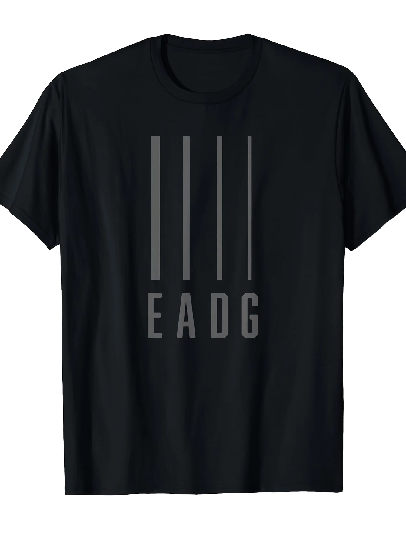 2026 LocalMenBass Guitar Music Note T-Shirt - EADG 4-String Design, 100% Relaxed Fit Short Sleeve Crew Neck Tee, Bassist Gift fo
