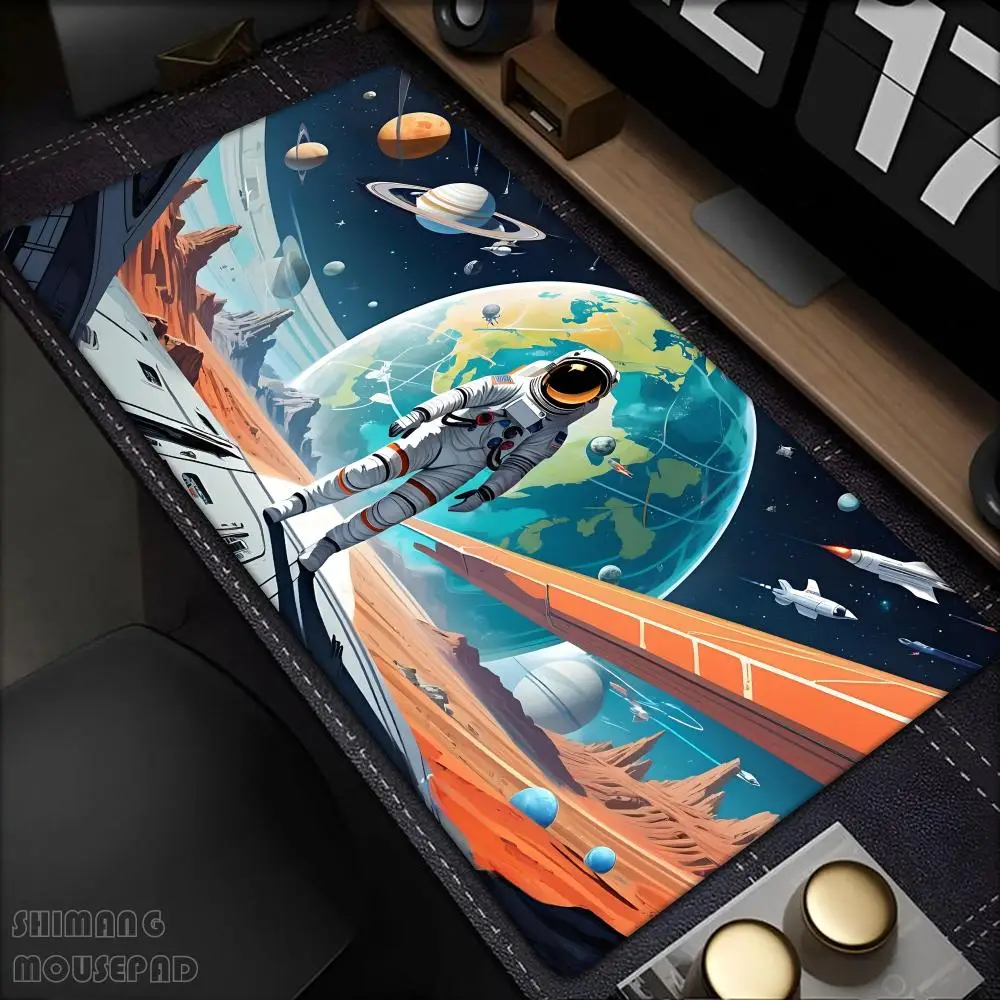 

1200x600 Large Gaming Mouse Pad Astronaut Non-Slip Rubber Big Mousepad Gamer Computer Laptop Office Mouse Mat Desk Mat Pads