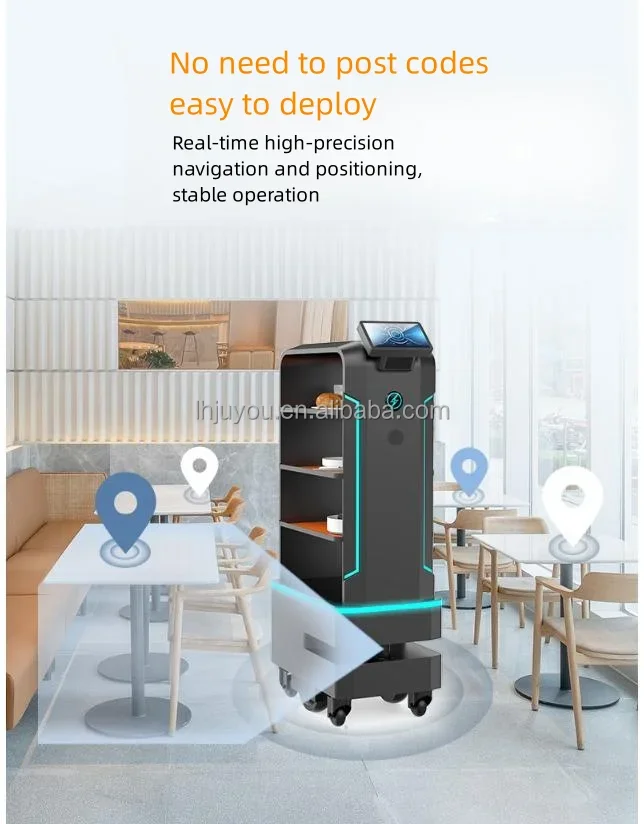 Commercial Intelligent Smart Food Delivery Robot Waiter Robot Restaurant