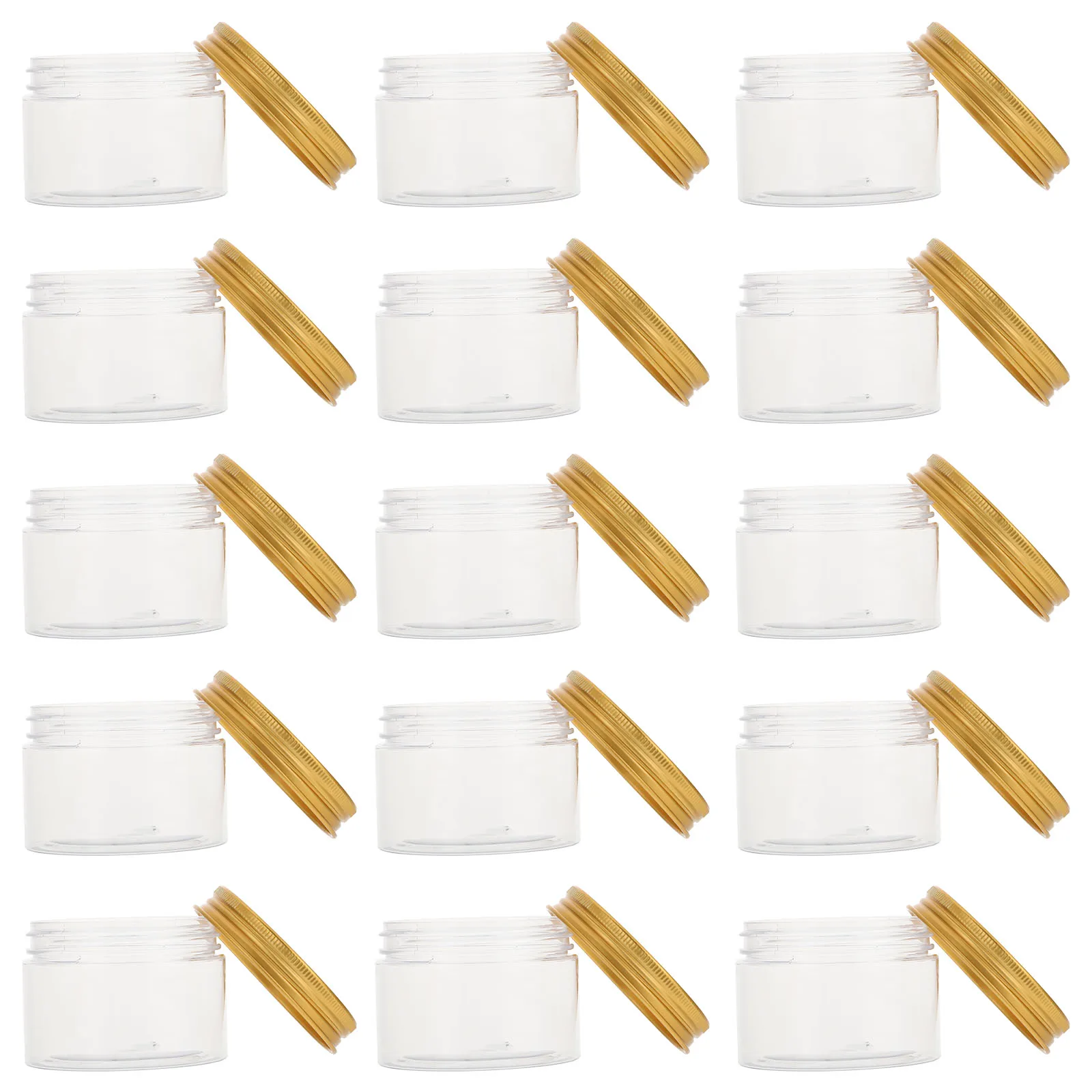 

16 Pcs Cream Bottle Empty Cosmetics Makeup Package Bottles Storage Jars Face Refillable Sub Plastic
