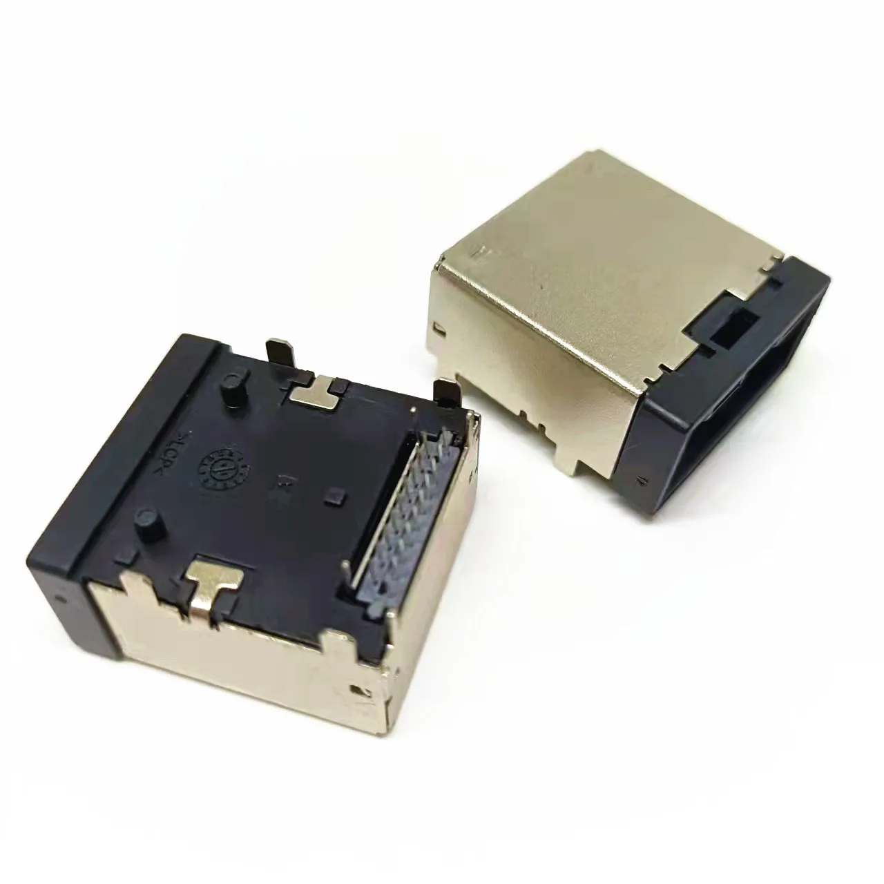 HDMI E 19Pin Female Right Angle Connector 90°DIP Automotive Grade Socket for Car GPS Drone Display DVD HD Audio Video Connector