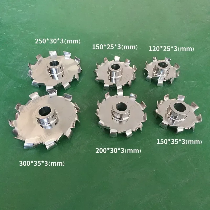 Plate 304 Stainless Steel High Shear Stirring Paddle Impeller Dispersed Tape Bushing Large Size