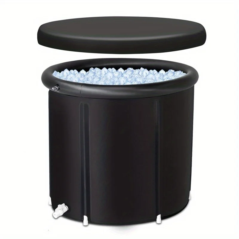 

Портативная надувная ванна для ледяных процедур, ванна для холодного охлаждения для восстановления спортсменов - ледяное ведро