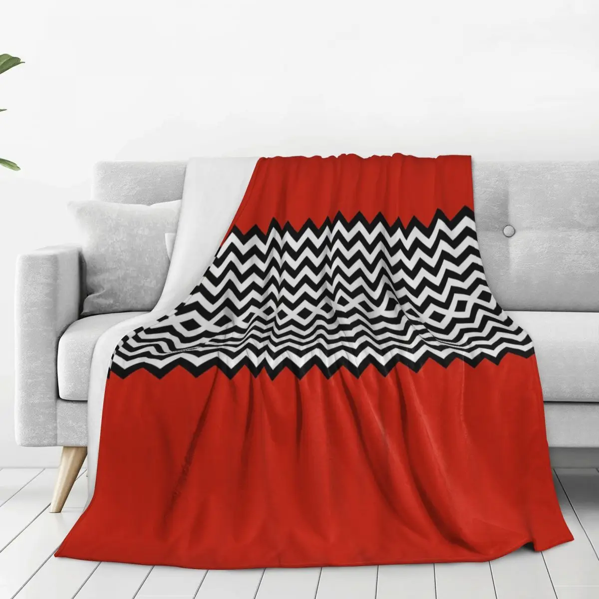 Black Lodge (Twin Peaks) Inspired Graphic Blanket Fleece Breathable Throw Blankets Sofa For Home Bedroom Travel Throws Bedspread