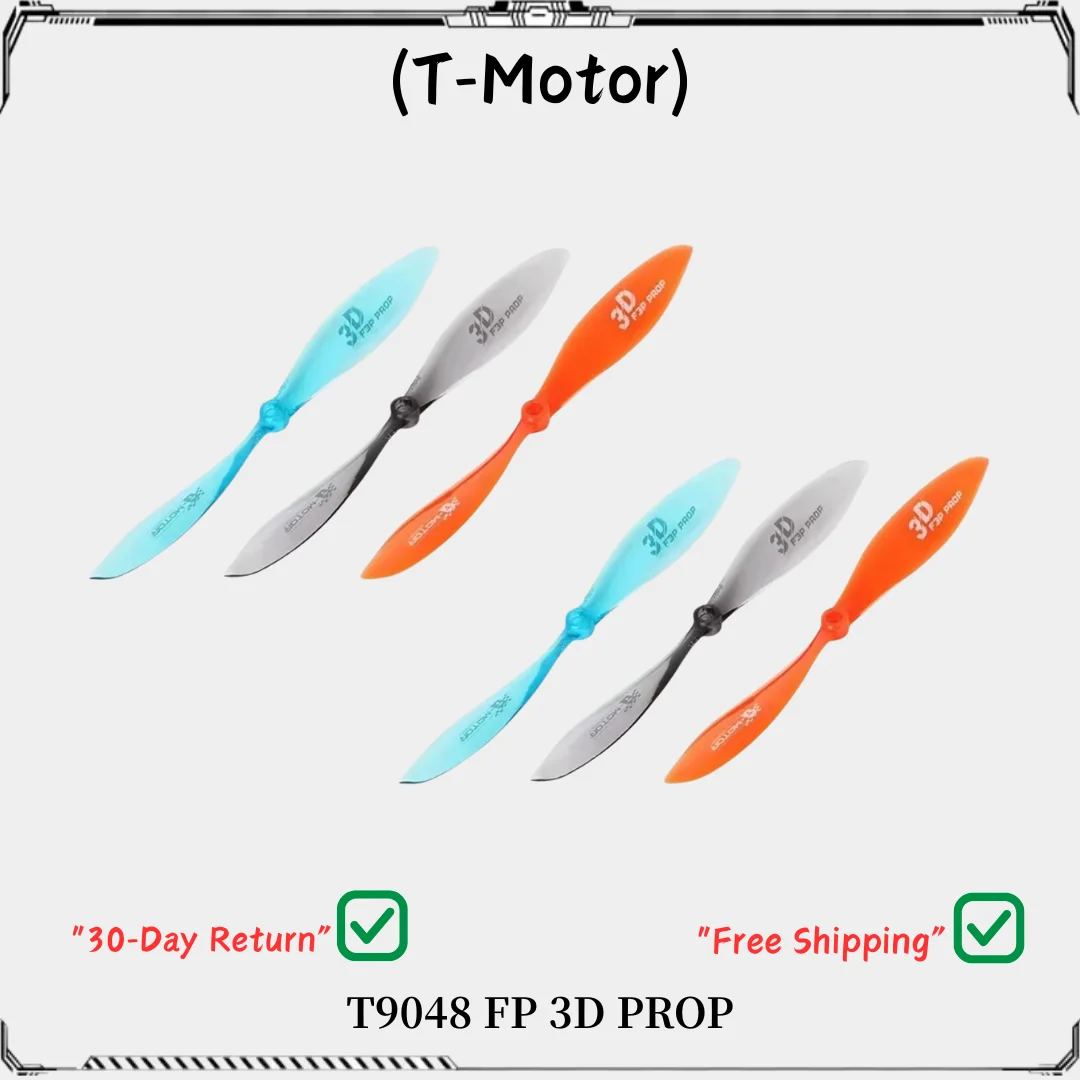 

4 шт. T-Motor F3P 3D T9048 пластиковые пропеллеры для радиоуправляемых самолетов с неподвижным крылом и мультироторных дронов