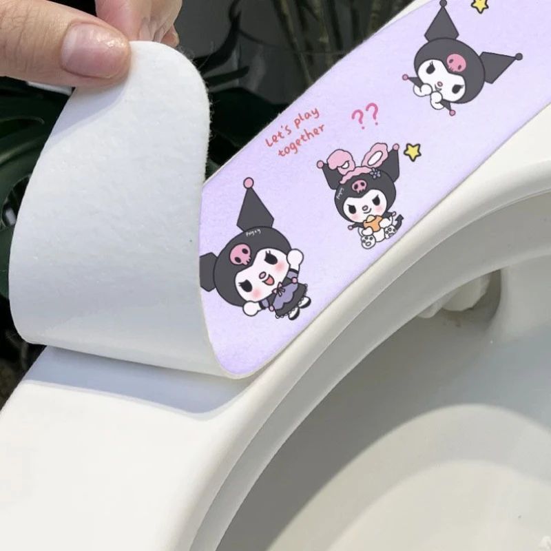 Nieuwe mode toiletkussen Sanrio Cartoon My Melody Kuromi HelloKitty toiletsticker vier universele huishoudelijke producten toiletpad