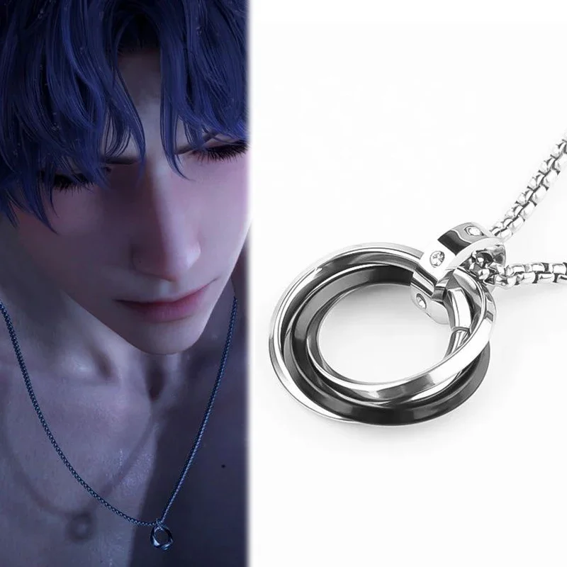 

Game Love and Deepspace Rafayel Cosplay Necklace Unisex Round Pendant Choker Jewerly Accessories Gifts