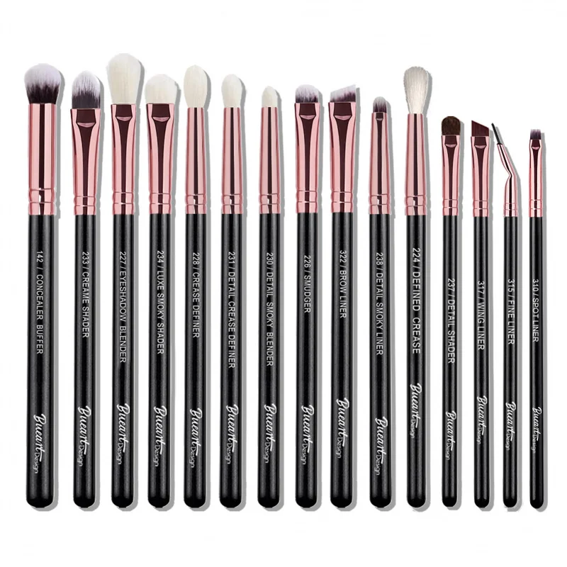 

Complete Eye Makeup Brush Set - 12 Pieces, Precision Application Eyeshadow, Liner, and Concealer