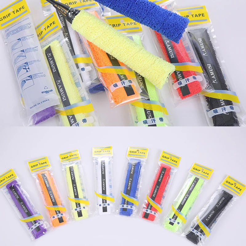 Long Hair Microfiber Towel Badminton Racket Grip Wrap Non-Slip Strap Sweatband Anti-slip Overgrip Rubber