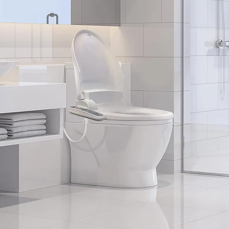 SB-2000WR Electric Bidet Toilet Seat with Heated Seating, Warm Air Dryer, Temperature Control Wash, and Control Panel