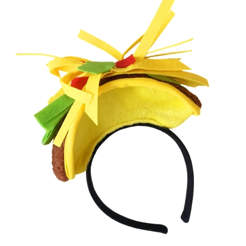 A2ES Stylish Mexico Themed Yellow Headband Soft Headpiece Cultural Cosplay Headwear