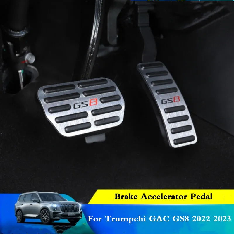 For GAC GS8 2022 2023 2024 2025 Left Foot Rest Pedal Aluminum Alloy Accelerator Brake Non-slip Sleeve Accessories