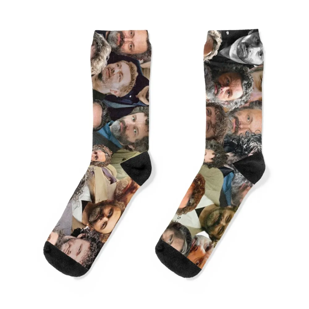

michael sheen photo collage Socks Novelties Wholesale loose snow Men Socks Luxury Brand Women's