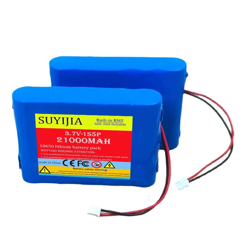 1S5P 3.7V18650 21AH Battery Rechargeable Li-ion Battery Pack for LED Light Bluetooth Speaker Spare Replacement Original Battery