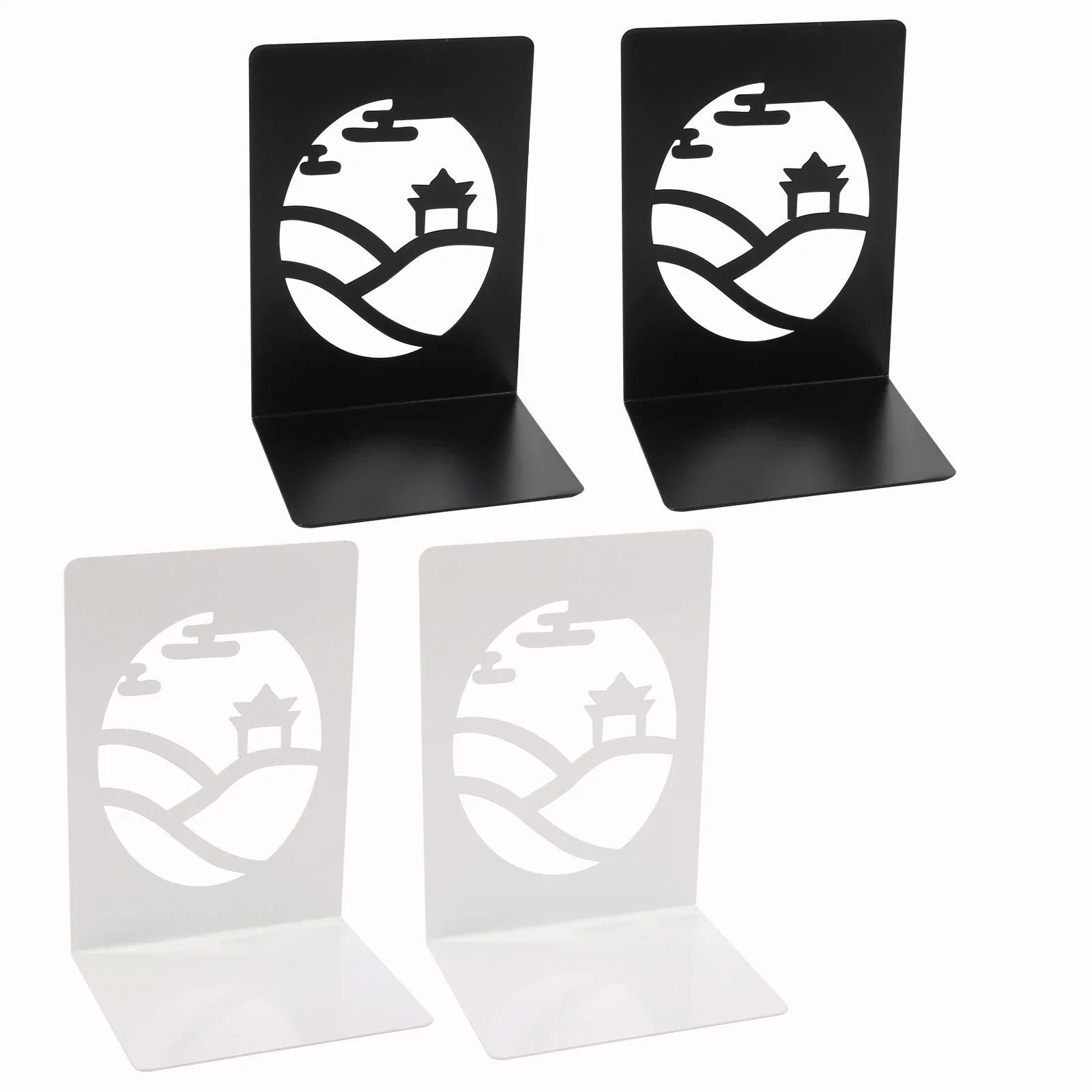 

Полый пейзажный дом, металлические подставки для книг, павильон, изысканный орнамент для офисного стола, органайзер для книг, канцелярские принадлежности для студентов, учителей