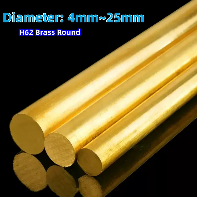 H62 Brass Round Bar Copper Electrode Welding Wire 4-25cm Brass Welding Rod Phosphorus Soldering No Need Solder Powder Rods Tools