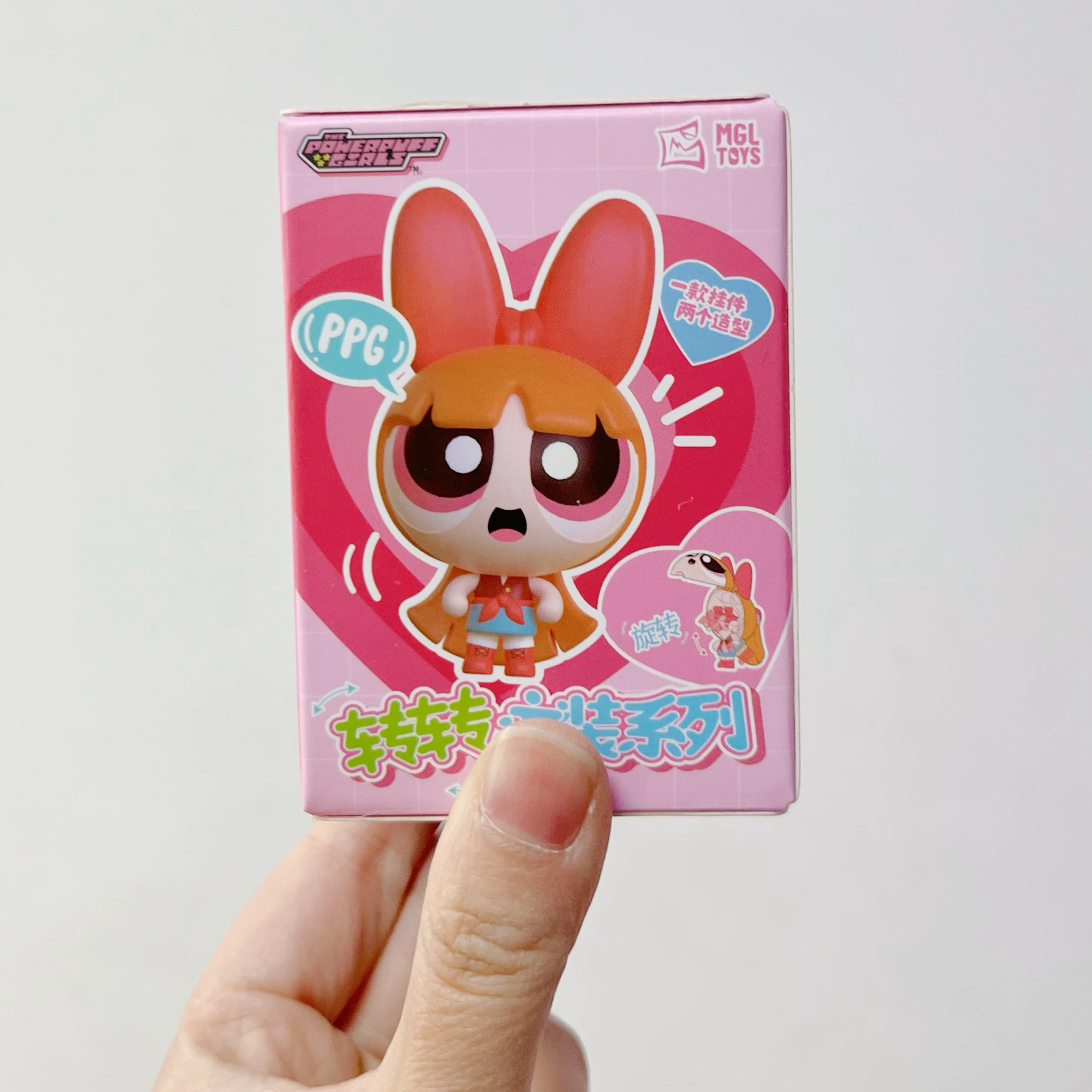 新しいパワーパフガールズ回転クロスドレッシングブラインドボックスコレクションおもちゃアニメ周辺モデルガールフレンド子供サプライズギフト
