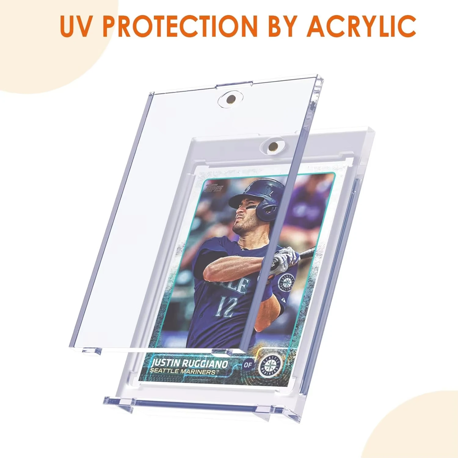 Magnetyczny uchwyt na karty 35PT, zestaw ochronnych etui z twardego plastiku, pudełko ekspozycyjne na karty kolekcjonerskie, baseball, futbol, sportowe, Yugioh. — zdjęcie 6