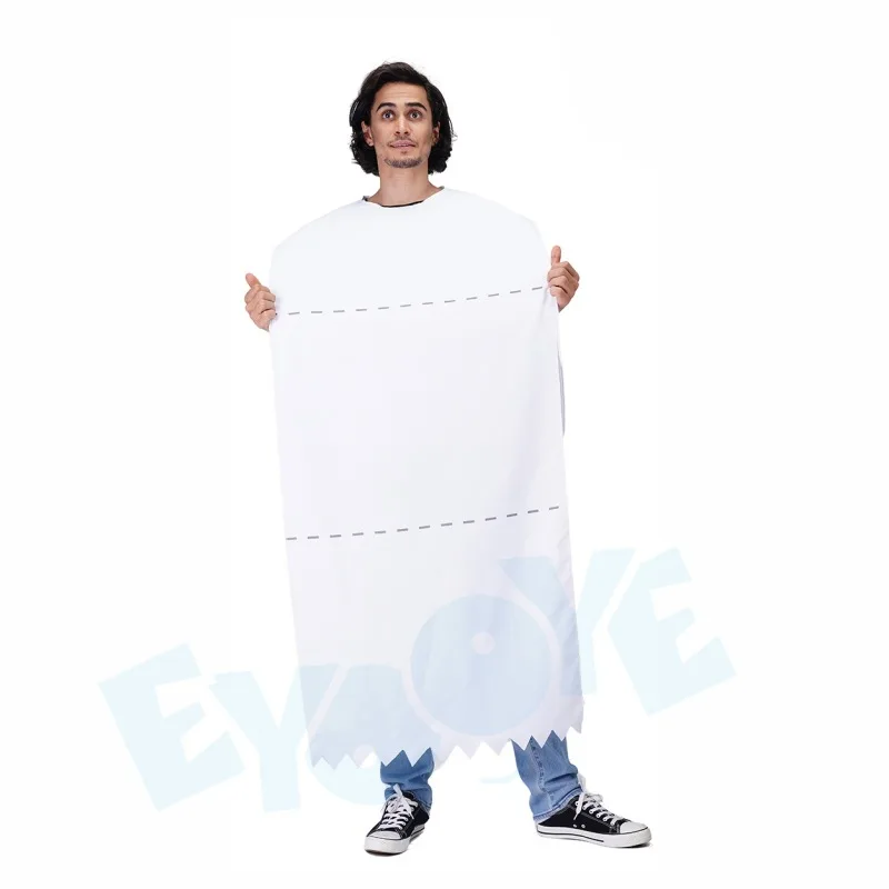 Costume di scena per rotoli di carta igienica cosplay di carnevale di Halloween