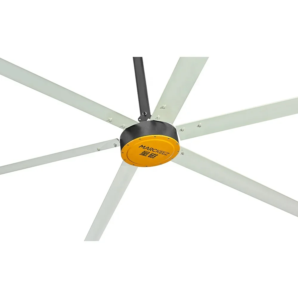 Large Air 24FT 7.3M Large HVLS Ceiling fan  PMSM DC Motor Industrial Fans  for Ceiling Install