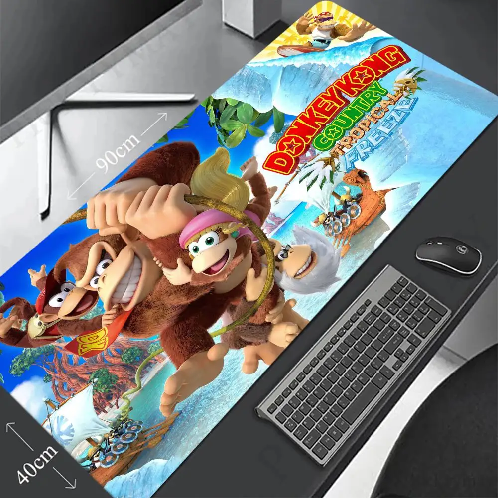 Игровой коврик для мыши Donkey Kong 900 × 400, коврик для мыши Gamer Xxl, коврик для мыши, офисные аксессуары, длинный коврик для клавиатуры, коврик для компьютерного стола