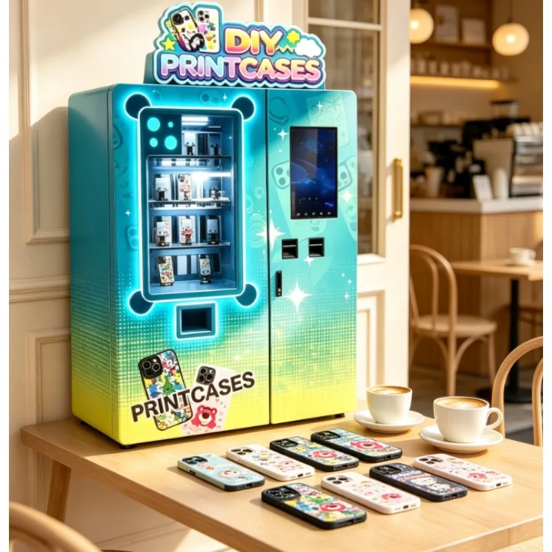 Shopping Mall DIY Phone Case Printer Vending Machine New Automatic Equipment SDK Custom Image Multiple Payment Modes