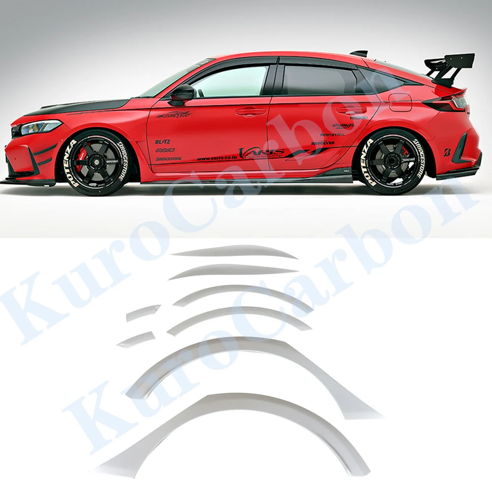 For CIVIC FL5 TYPE-R FRP Material Car Wheel Arches Wing Expander Arch Eyebrow Wide Body Wheel Arch Protector Trim