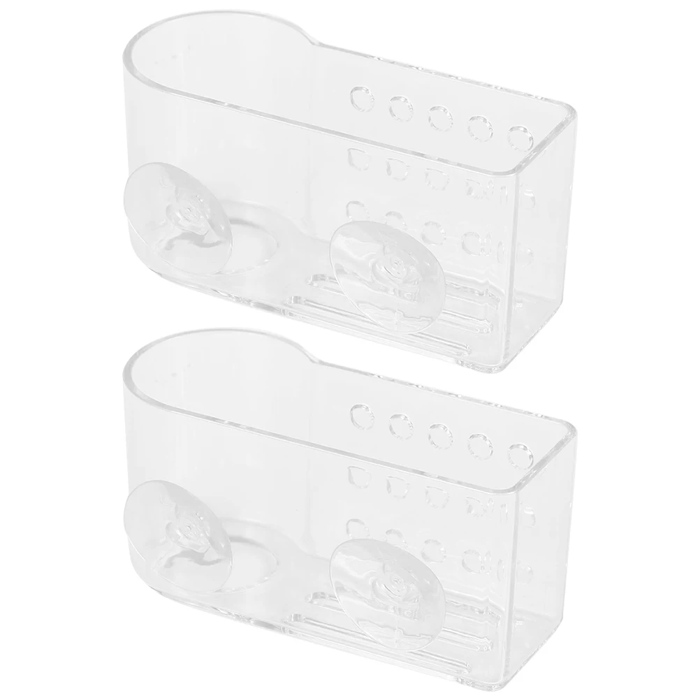 

2 pcs Kitchen Sponge -Mounted Drainage Storage Organizer For Bathroom Cleaning Supplies Household Draining Bracket