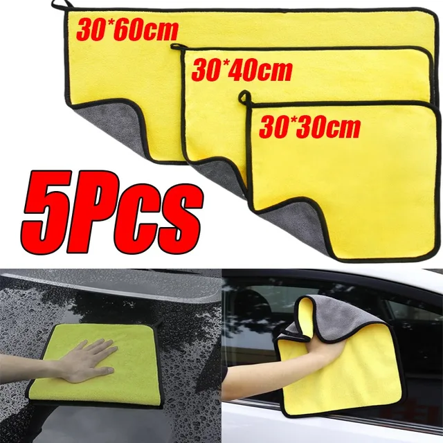 1-5 sztuk ręcznik z mikrofibry samochodowy ręcznik z mikrofibry ręcznik do mycia mikrofibra ściereczka do czyszczenia chłonna myjnia samochodowa ręcznik do suszenia Auto Detailing