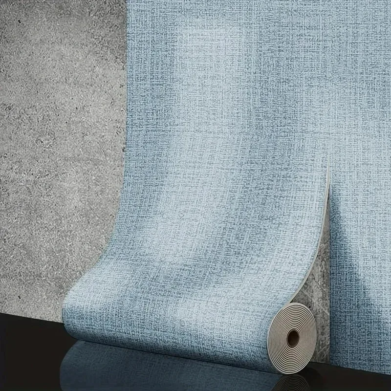 Linen 3D Foam Self-adhesive PVC Solid Color Thickened Waterproof Perfect for Living Room Bedroom  Wallpapers Home Decoration