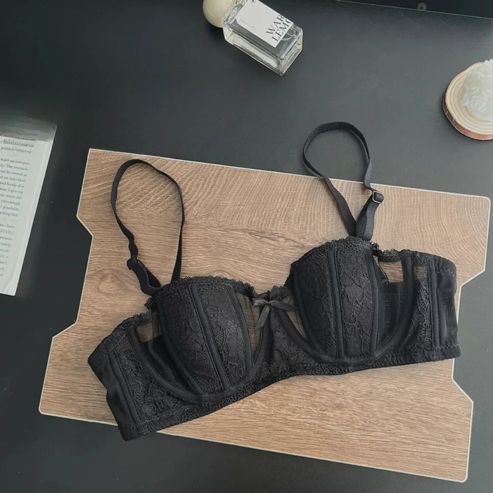 BANERDANNI Sexy French Style Push Up Bra 32‑38 AB Thin Cup Big Bust Minimizer Strapless Non Slip Women Casual Comfort Brassiere